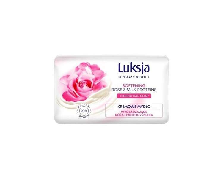 Luxja Creamy & Gentle Smoothing Rose & Milk Protein Soap Bar 90g