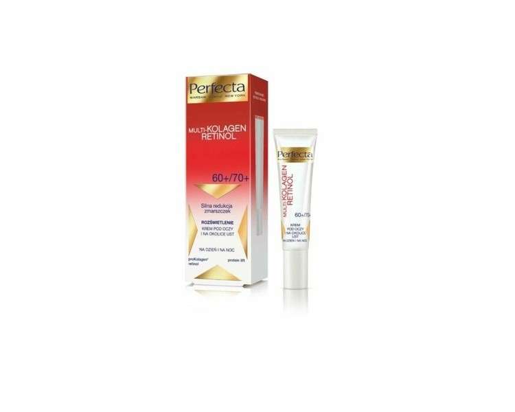 Perfecta Multi-Collagen Retinol 60+/70+ Cream Wrinkle Reduction and Brightening 15ml