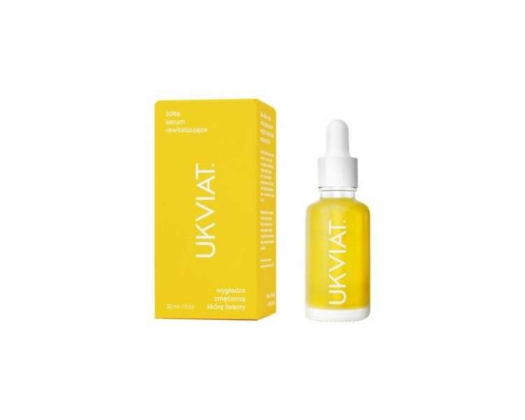 UKVIAT Yellow Revitalizing Serum for Smoothing Tired Facial Skin 30ml