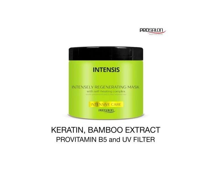 Regenerating Keratin Hair Mask with Self-Heating Complex, Bamboo Extract, and UV Filter