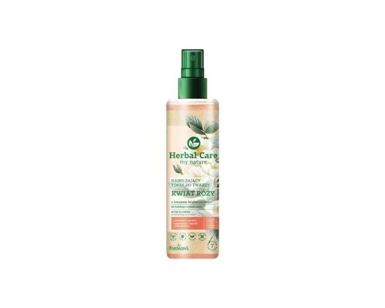 Farmona Herbal Care Hydrating Face Tonic with Rose and Hyaluronic Acid 200ml