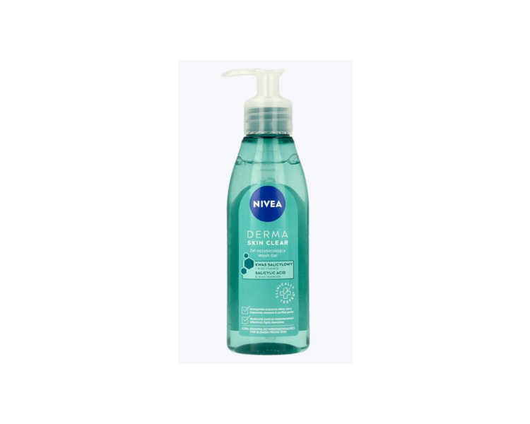 Nivea Derma Skin Clear Face Wash Gel with Salicylic Acid and Niacinamide 150ml