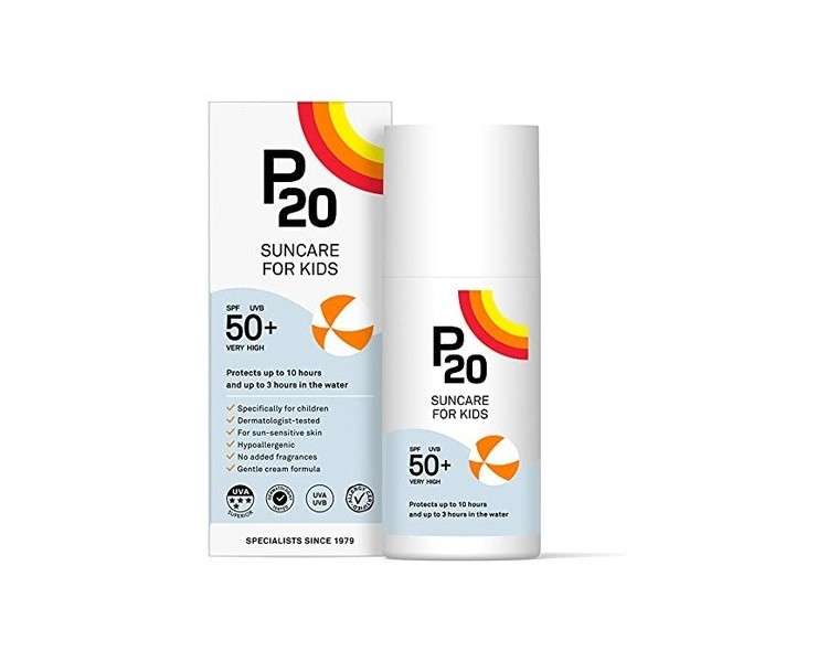 P20 Sunscreen for Kids SPF 50 High Water Resistance 200ml