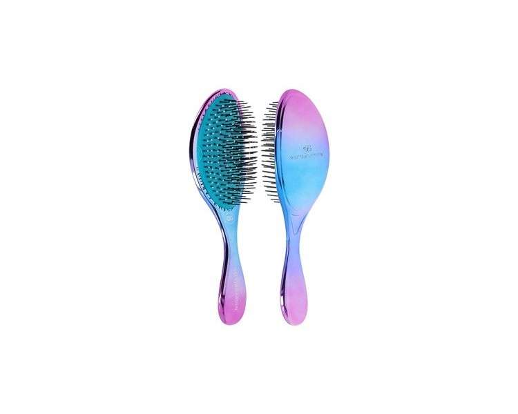 Olivia Garden Aurora Blue Detangling Brush for Thick and Medium Hair