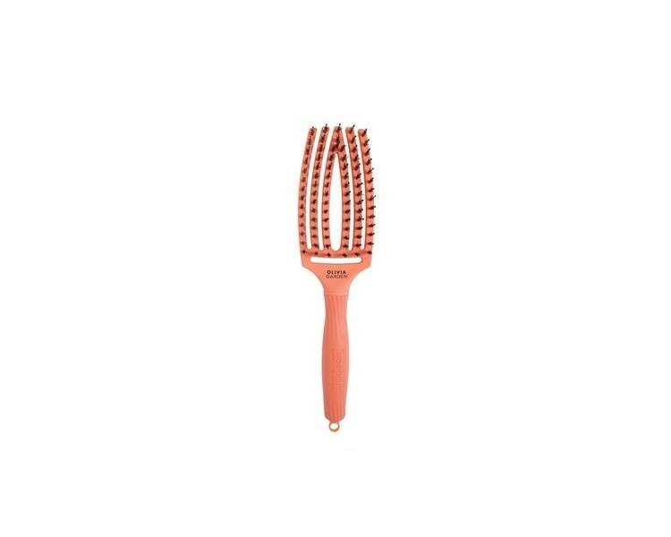 Olivia Garden Finger Brush Medium Coral