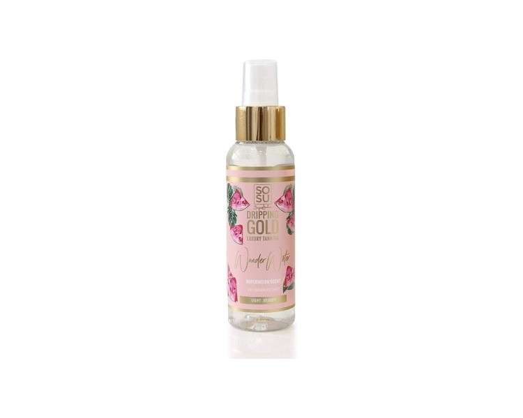 SoSu By SJ Dripping Gold Watermelon Scent Wonder Water Light/Medium Self-Tanning Facial Mist 100ml 3.38oz