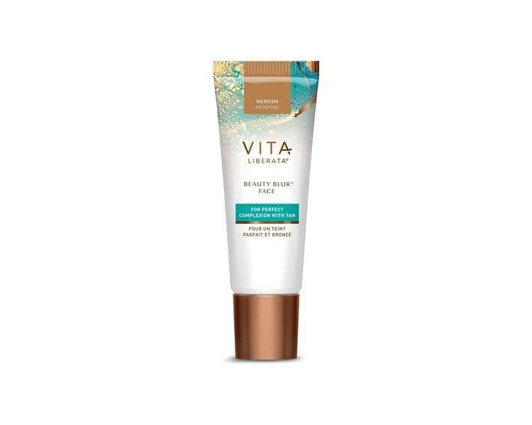 Vita Liberata Beauty Blur Face with Tan Medium 30ml - New Packaging