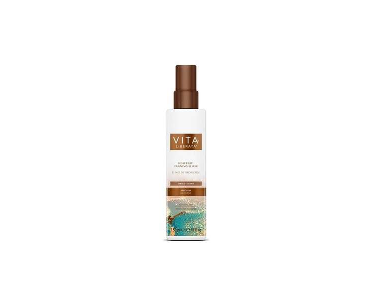 Vita Liberata Heavenly Tanning Elixir Hydrating Self Tan 5.0 Oz Tinted Medium