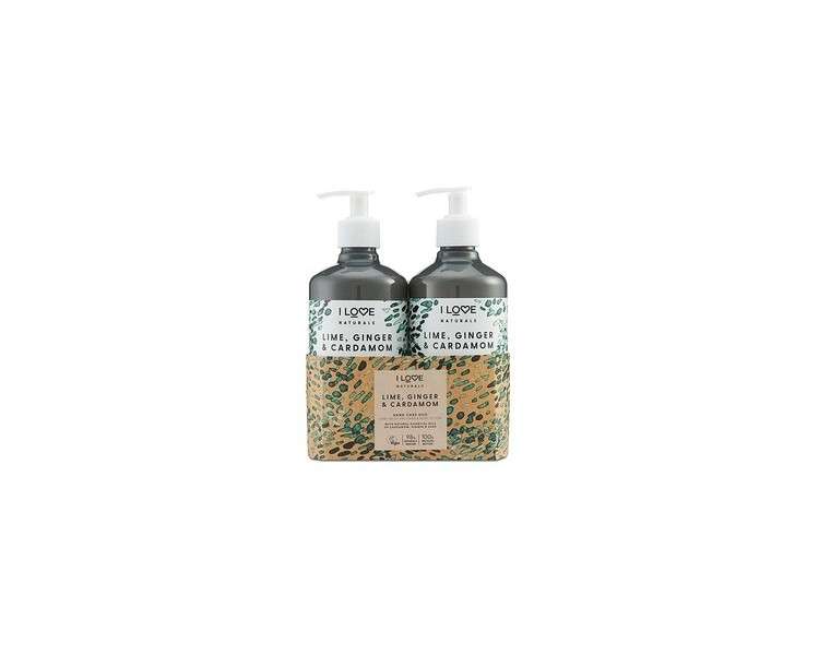 I Love Naturals Hand Care Duo Tonka Bean and Myrrh with Natural Essential Oils of Patchouli and Myrrh Hand Wash and Hand and Body Lotion 500ml