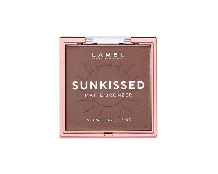 Lamel Sunkissed Matte Bronzer Compact Bronzing Powder Natural Tan 401