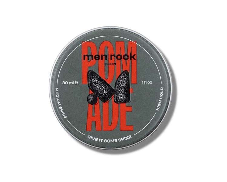Men Rock Pomade High Hold Medium Shine for Slick Classy Hairstyles 30ml