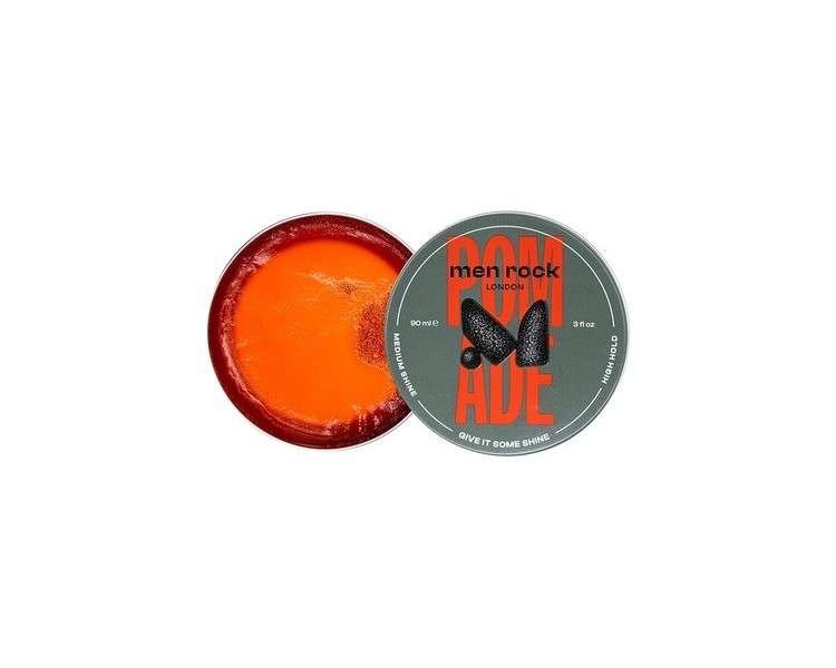 Men Rock Hair Styling Pomade Water-Based Pomade with Medium Shine and High Hold 90ml