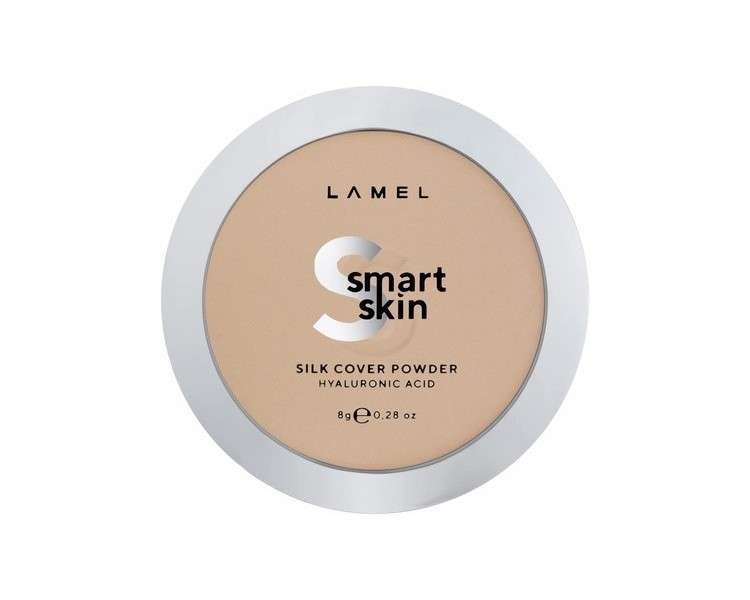 Lamel Smart Skin Compact Powder Sand N. 404 Light Natural Coverage Long-Lasting Cruelty-Free
