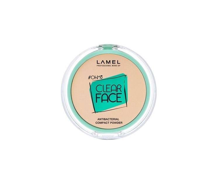 Lamel OhMy Clear Face Powder Antibacterial Powder with Light Natural Coverage and Sebum Control Vanilla N.402