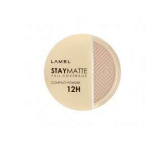 Lamel Stay Matte Compact Powder Light Natural Coverage Universal Neutral Undertone Cruelty-Free N.403