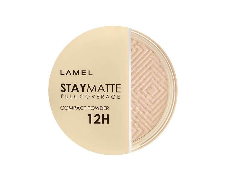 Lamel Stay Matte Compact Powder Cold Ivory N.402 Universal Neutral Undertone - Cruelty-Free