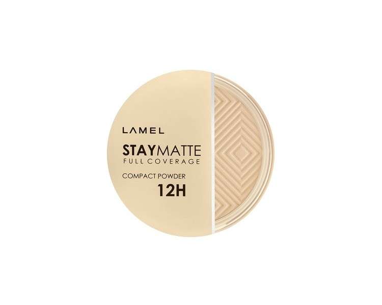 Lamel Stay Matte Compact Powder Lightweight Natural Coverage Porcelain N.401
