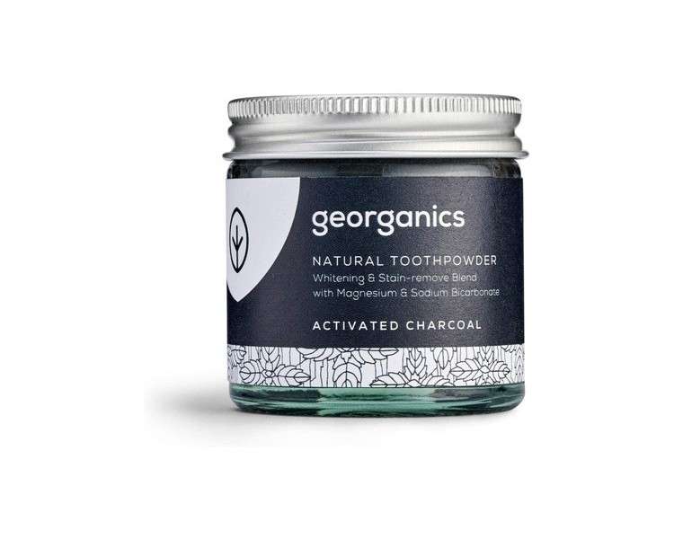 Georganics Natural Activated Charcoal Whitening Toothpaste Powder 60ml