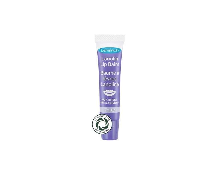 Lansinoh Lanolin Lip Balm Soothes and Protects Dry and Cracked Lips 7g