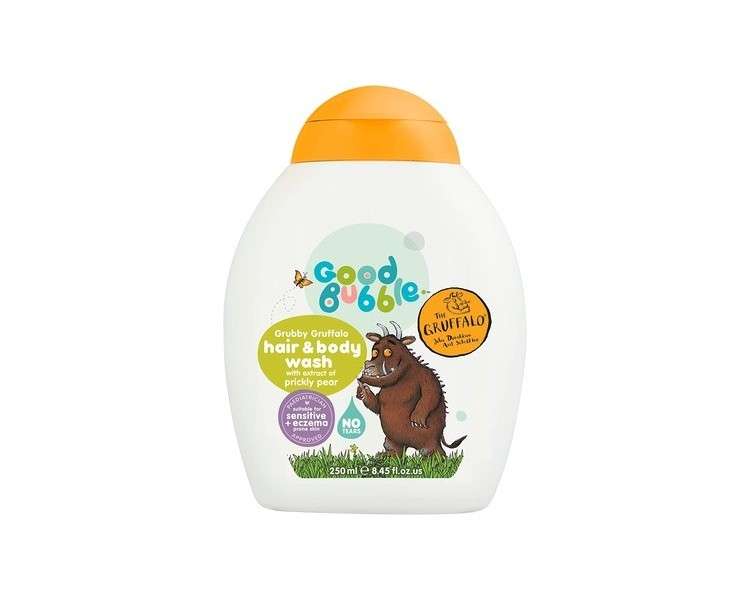Good Bubble Gruffalo Hair & Body Wash with Prickly Pear Extract 250ml Tear-Free Kids Body Wash