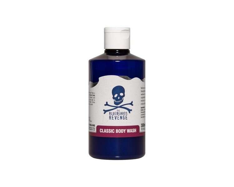 The Bluebeards Revenge Classic Body Wash for Men Vegan Friendly Moisturising Shower Gel SLS and Paraben Free 300ml - Single