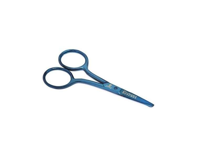 The Bluebeards Revenge Beard and Moustache Scissors in Metallic Blue for Facial Hair