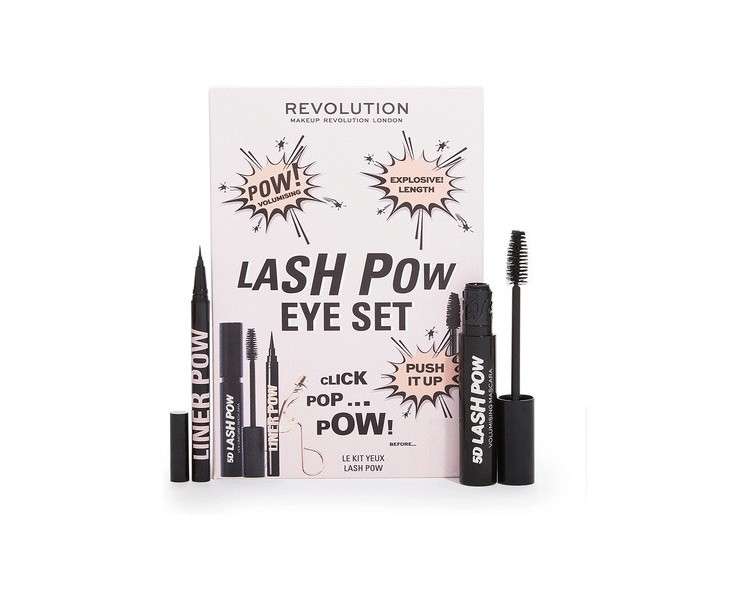 Makeup Revolution Lash Pow Eye Set Mascara and Eyeliner