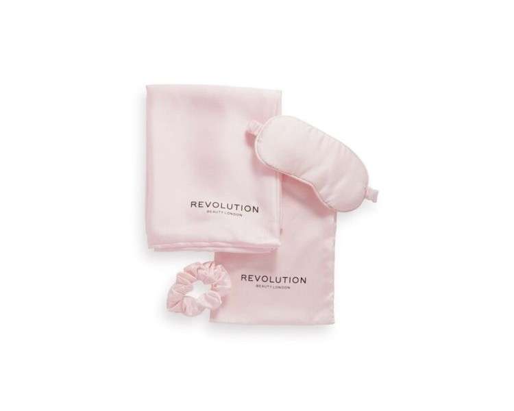 Revolution Beauty The Beauty Sleep Satin Set Pink