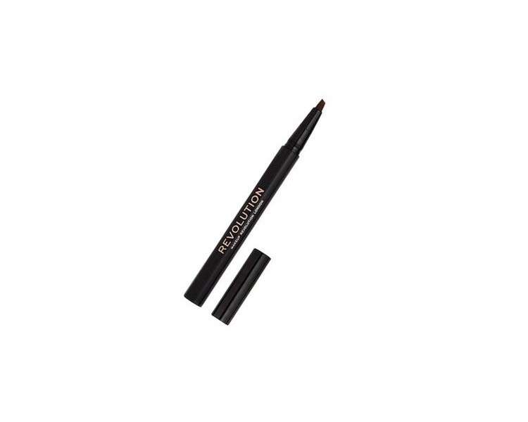 Makeup Revolution Bushy Brow Pen Eyebrow Pencil with Brush Ash Brown 0.5ml