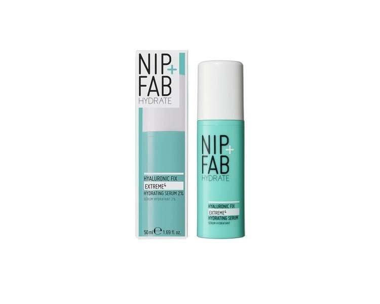 Nip + Fab Hyaluronic Fix Extreme4 2% Serum 50ml Face Serum for Balanced and Moisturized Skin Anti-Aging Moisturizing Plumping Skincare