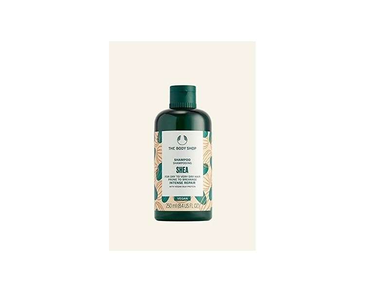 The Body Shop Shea Truly Nourishing Shampoo 250ml - Perfect for Dry, Frizz-Prone Hair - Vegan