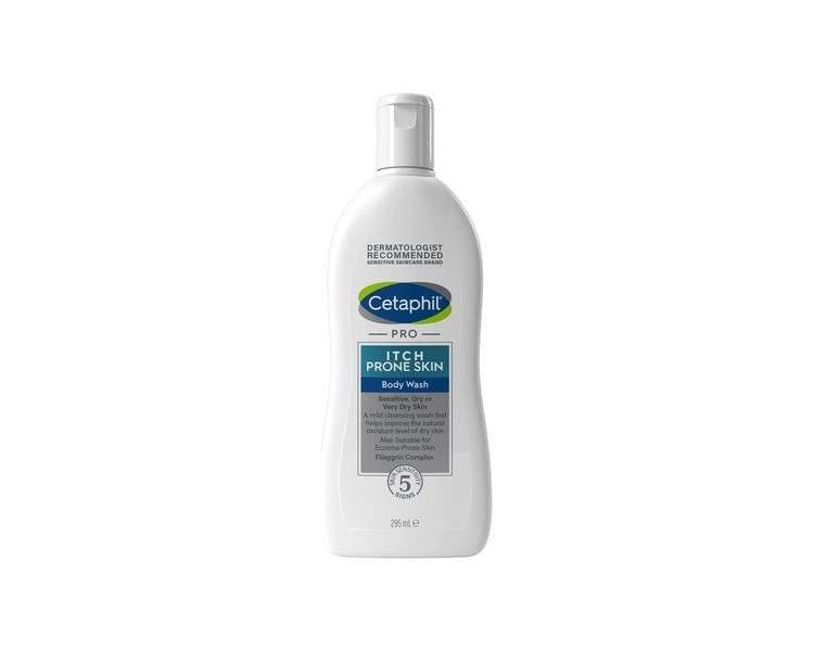 Cetaphil Pro Itch Prone Skin Body Wash 295ml with Shea Butter - Vegan Friendly