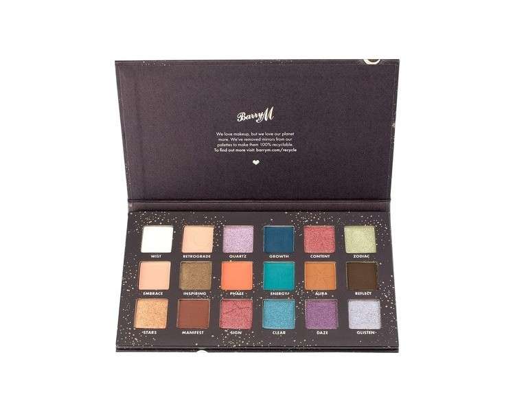 Barry M In The Stars Eyeshadow Palette 18 Pan Palette with 18 Matte and Shimmer Shades