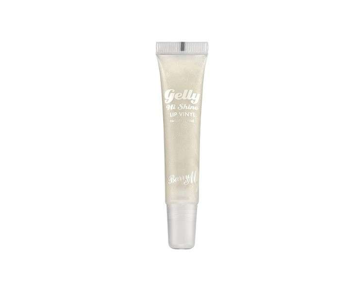 Barry M Gelly Hi Shine Lip Vinyl Gloss Modest Clear with Shimmer Glossy Finish