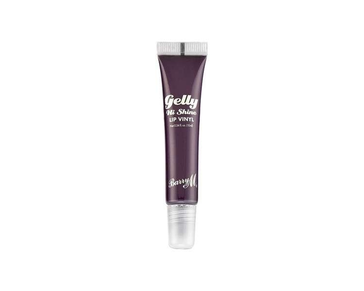 Barry M Gelly Hi Shine Lip Vinyl Gloss Wandering Deep Purple Glossy Finish