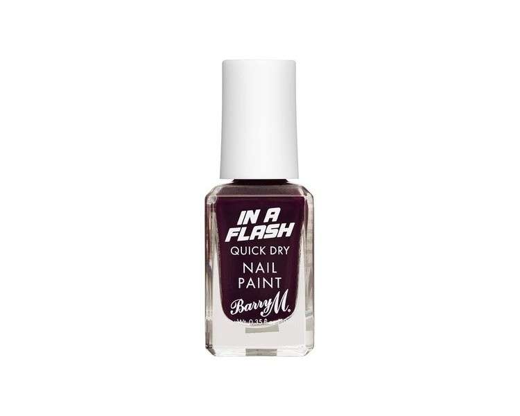 Barry M In A Flash Quick Dry Nail Paint Power Purple 10ml