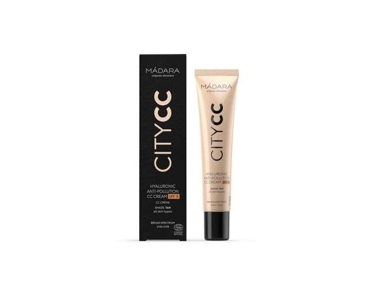 Tan City CC Cream with Hyaluronic and Anti-Pollution SPF 15 40ml