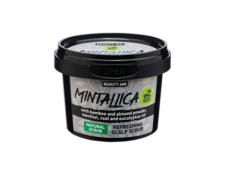 Beauty Jar Mintallica Brainstorm Scalp Scrub No SLS No Parabens 100g Mintallica