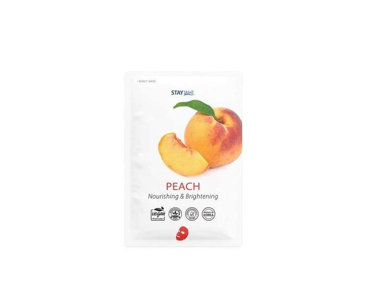 Stay Well Vegan Sheet Mask B? Peach