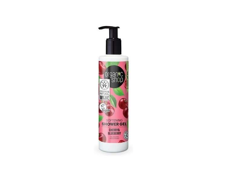 Organic Shop Softening Shower Gel Cherry and Blueberry 280ml