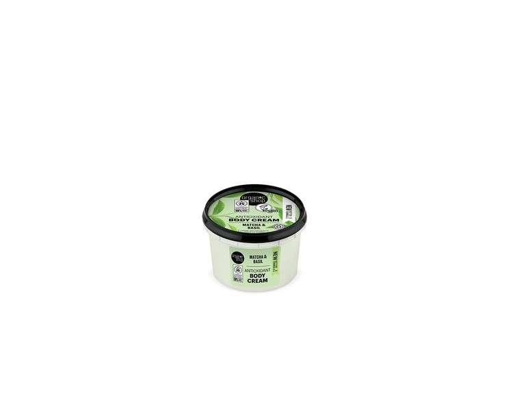 Organic Shop Antioxidant Body Cream Matcha and Basil 250ml