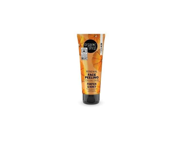 Organic Shop Renewal Face Peeling for Oily Skin Pumpkin and Honey 75ml