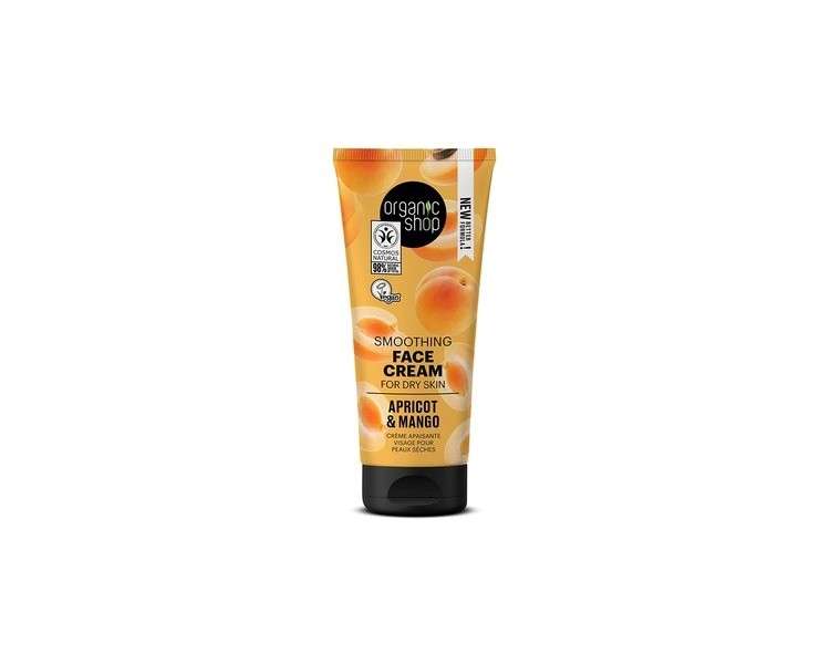 Organic Shop Light Daily Face Cream for Dry Skin Apricot and Mango 50ml