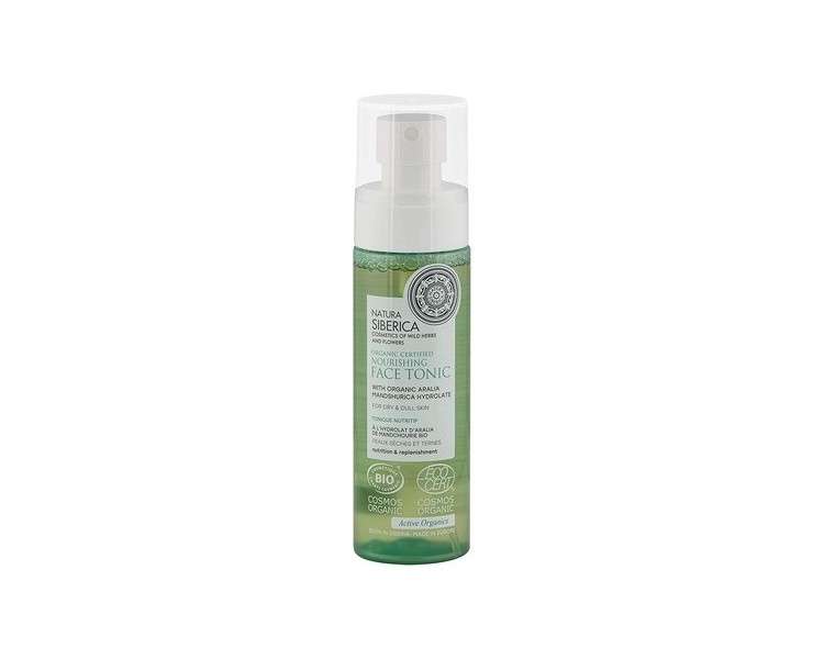 Natura Siberica Organic Certified Nourishing Face Tonic for Dry and Dull Skin