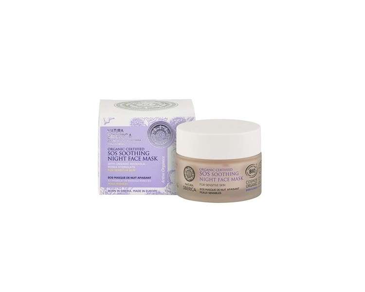 Natura Siberica Bio-Certified SOS Soothing Night Mask for Sensitive Skin 50ml