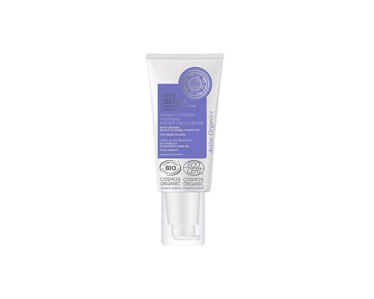 Natura Siberica Bio-Certified Soothing Night Face Cream for Sensitive Skin 50ml