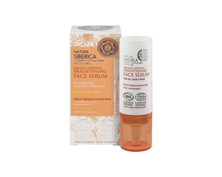 Natura Siberica Organic Certified Brightening Face Serum for All Skin Types