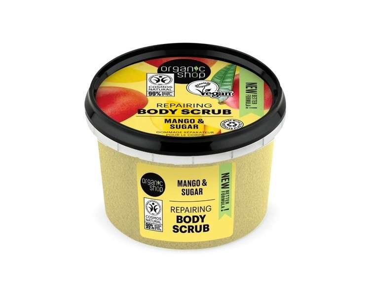 Organic Shop Kenyan Mango Body Scrub 250ml