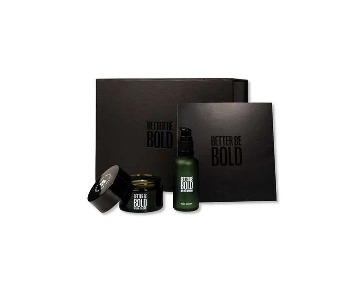 BETTER BE BOLD Happy Bald Head Gift Box - Mattifying Bald Head Cream, After Shave Balm, and Face Care - Fresh Scent - Made in Germany