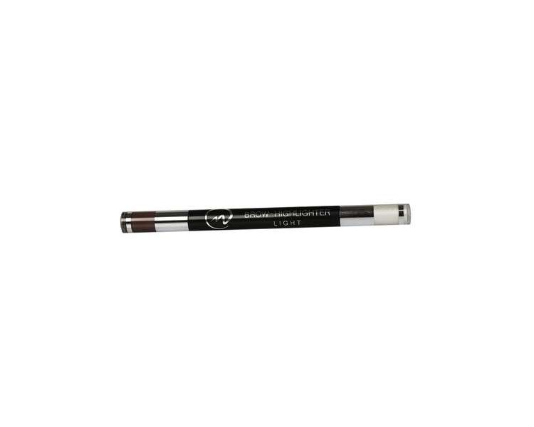 NICLAY Brow Highlighter 2-in-1 Eyebrow Highlighter Pencil with Brush Pearl Light